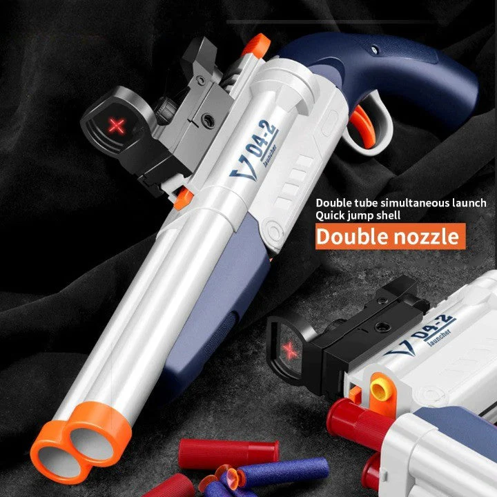 Double Barrel Soft Bullet Launcher Toy Gun - Image 7