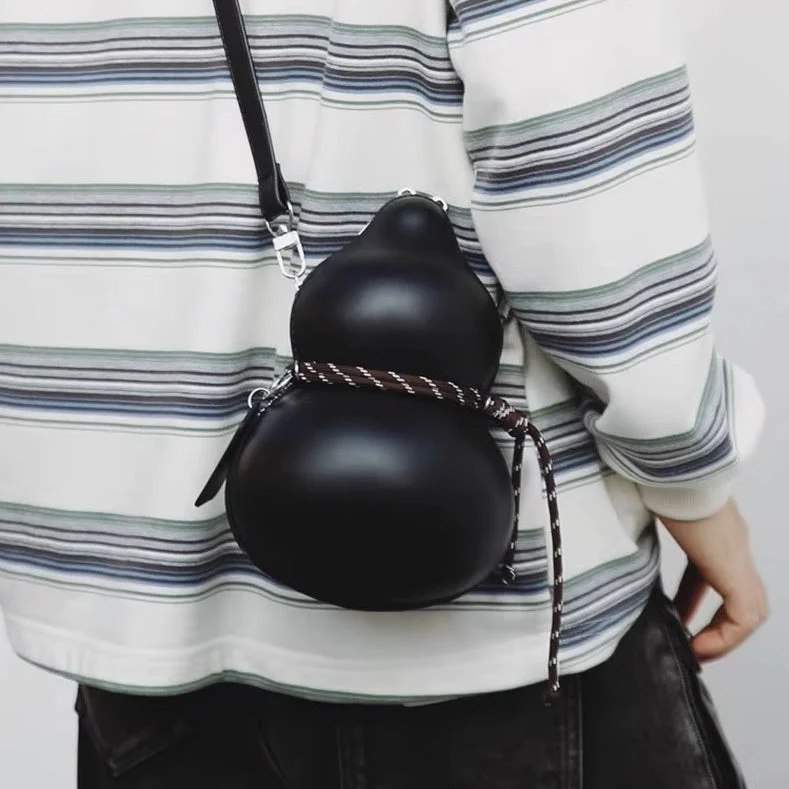 Double-Bubble Sculptural Artistic Crossbody Bag - Image 4