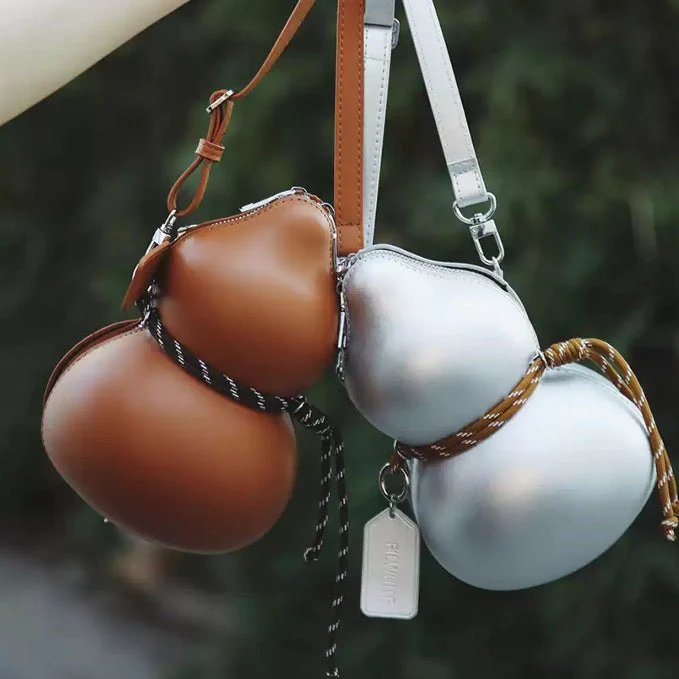 Double-Bubble Sculptural Artistic Crossbody Bag - Image 7