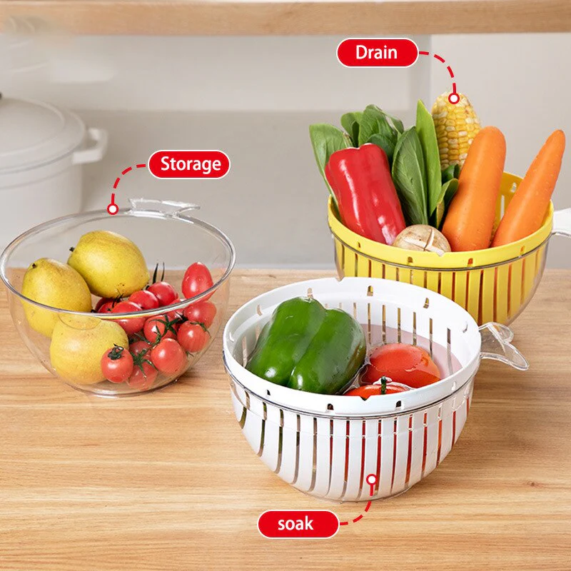 Double Layer Quick Drainer Basket - Image 3