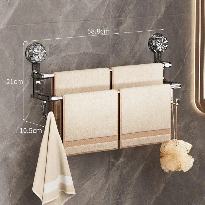 Double Rod Strong Suction Power Towel Rack - Image 13