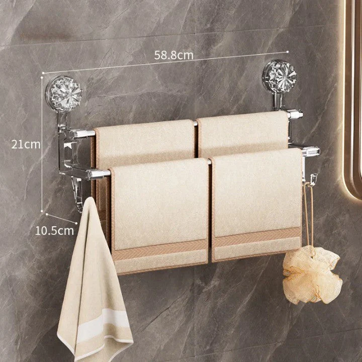 Double Rod Strong Suction Power Towel Rack - Image 14