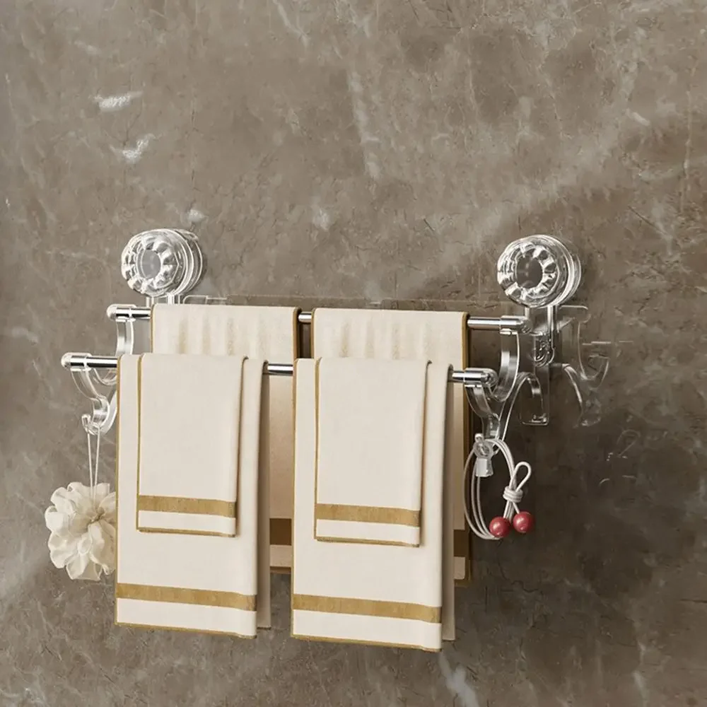 Double Rod Strong Suction Power Towel Rack - Image 2