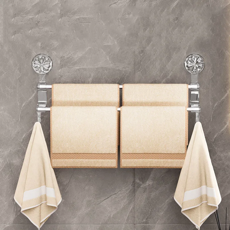 Double Rod Strong Suction Power Towel Rack - Image 3