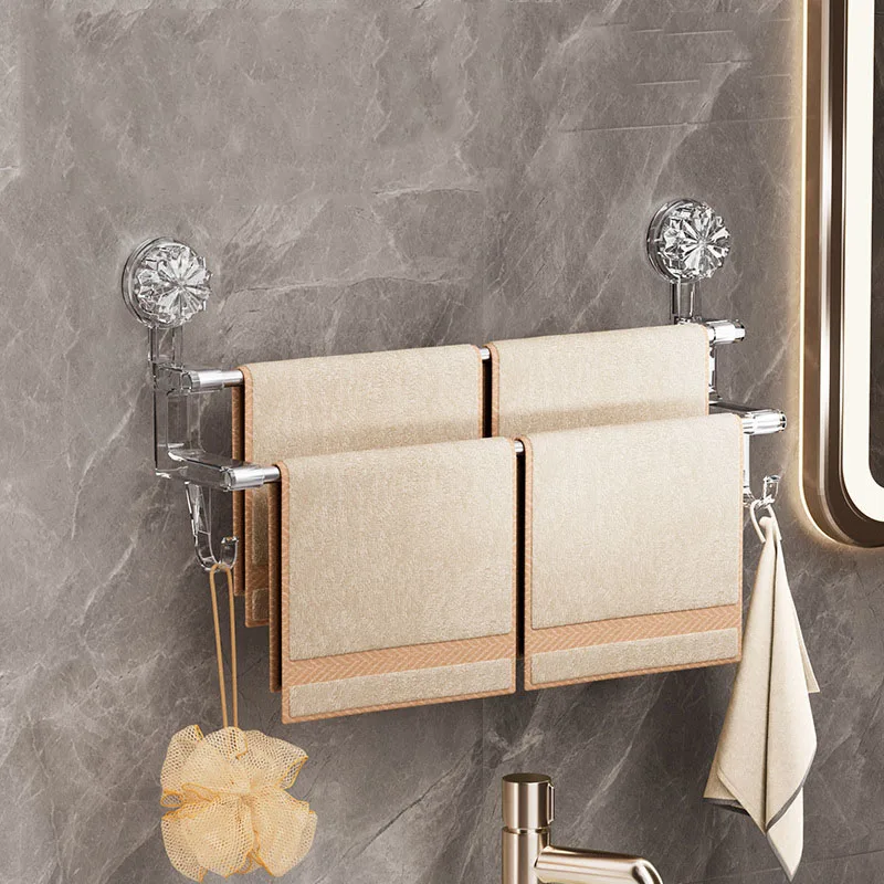 Double Rod Strong Suction Power Towel Rack - Image 4