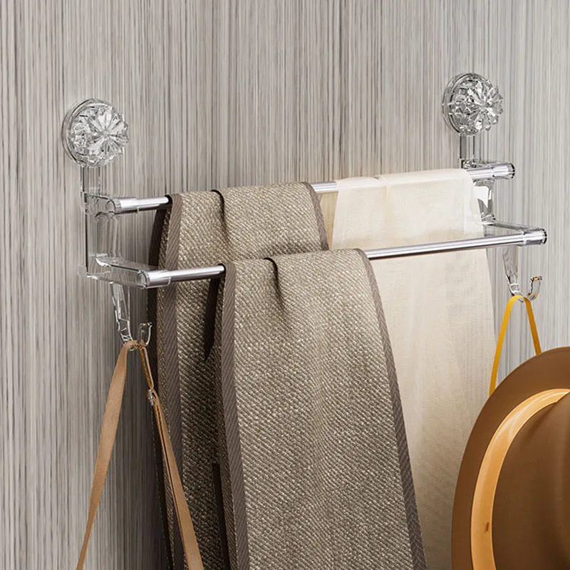 Double Rod Strong Suction Power Towel Rack - Image 5