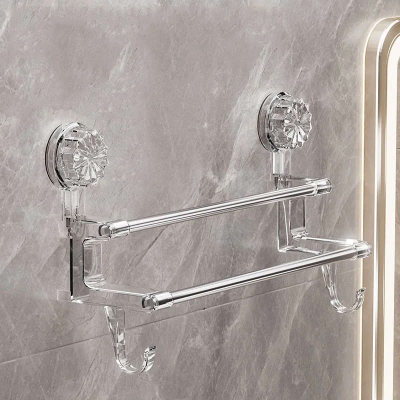 Double Rod Strong Suction Power Towel Rack - Image 7