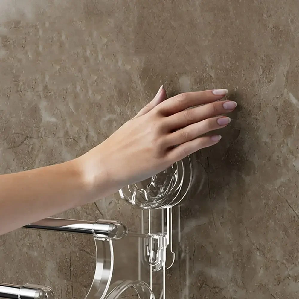 Double Rod Strong Suction Power Towel Rack - Image 9