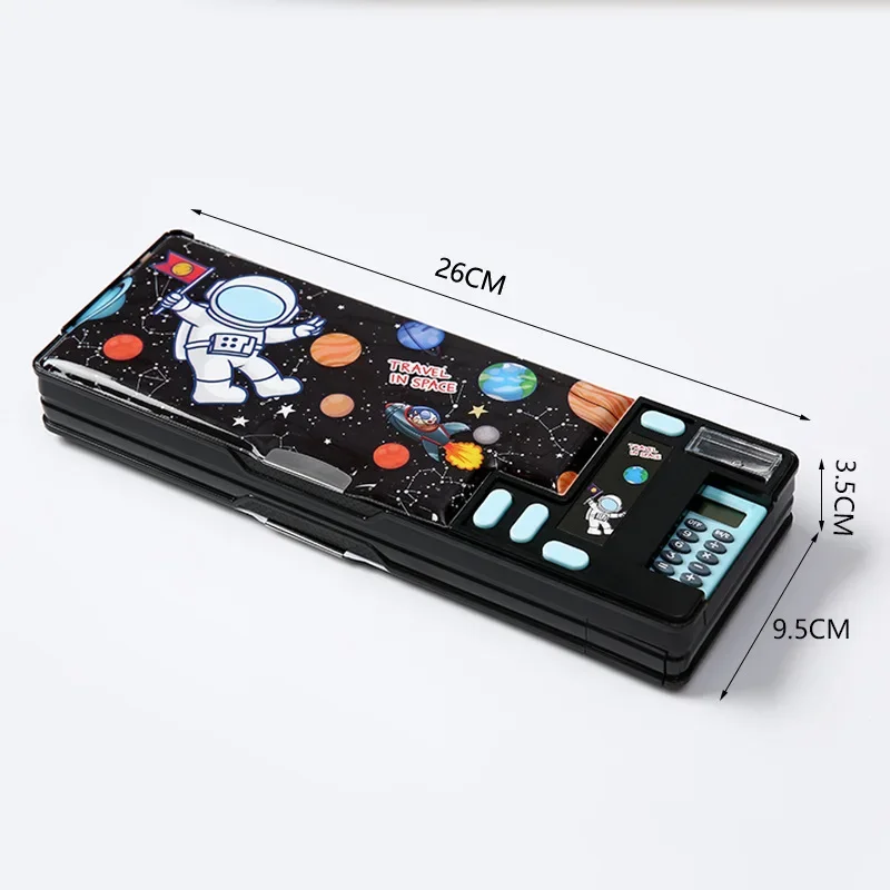 Double-Sided Creative Calculator Cute Kids Pencil Case - Image 9