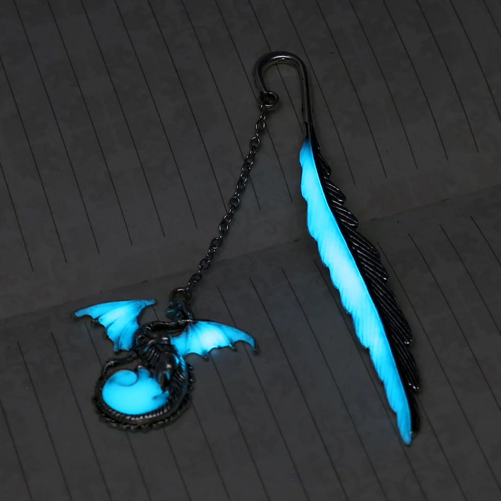 Dragon Glow In The Dark Luminous Bookmark - Image 2