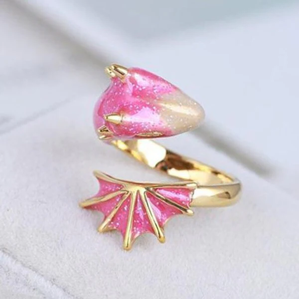 Dragon Inspired Adjustable Colorful Ring - Image 4