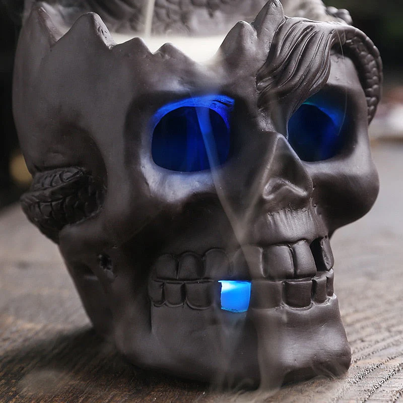 Dragon Skull LED Incense Burner - Image 4