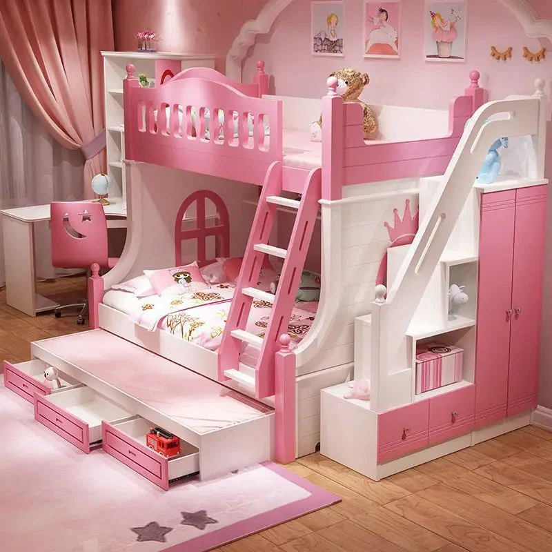 Dream Castle All-in-One Storage Kids Bunk Bed - Image 2