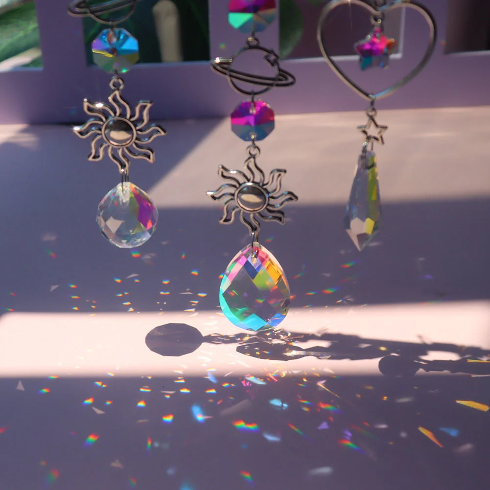 Dream Combo Symphony Crystal Wind Chime Moon Sun Catcher - Image 8