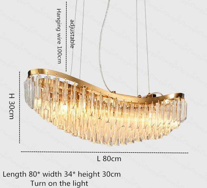 Dream Crystal Boat Modern Chandelier Lamp - Image 4