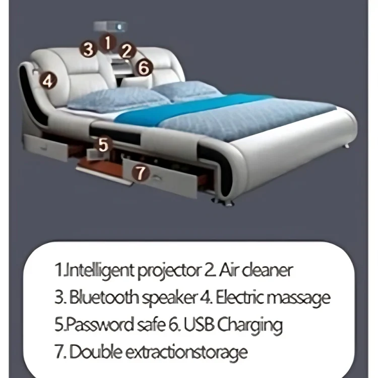 Dream Nest Nano Tech Built-in Speaker Smart Bed - Image 4