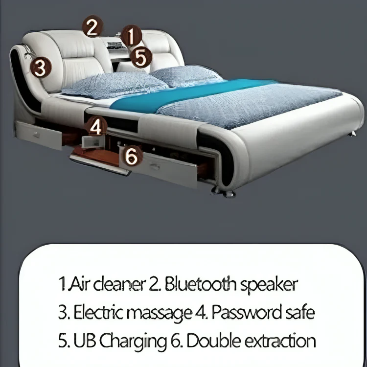 Dream Nest Nano Tech Built-in Speaker Smart Bed - Image 5