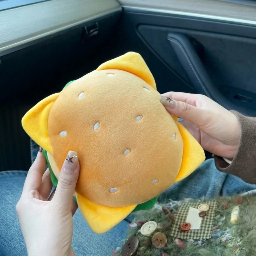 Dreamoji Cute Burger Travel Eye Mask Pillow - Image 6
