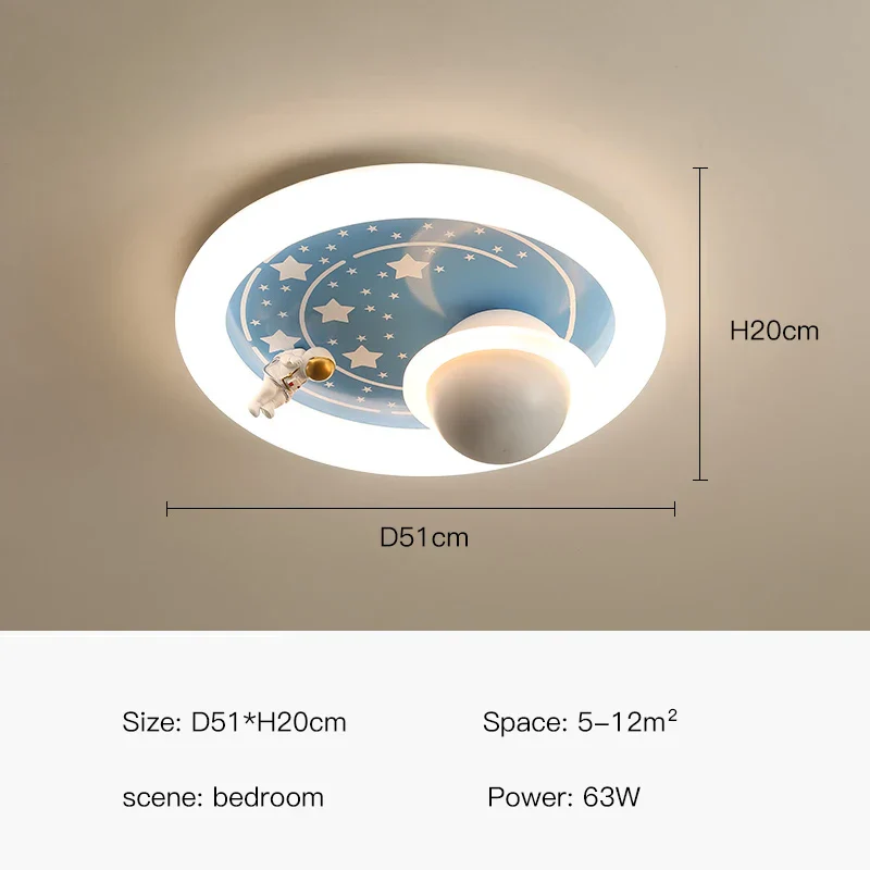 Dreamy Astronaut Lunar Light Led Ceiling Lamps - Image 9