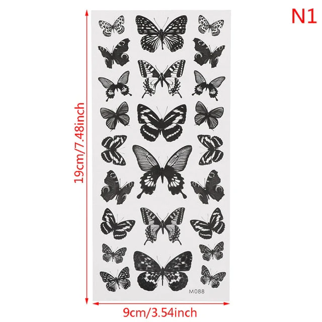 Dreamy Butterfly Temporary Tattoo - Image 4