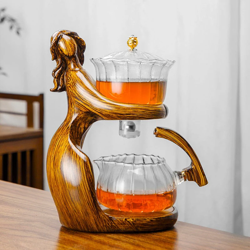 Dreamy Mermaid Wooden Teapot - Image 2