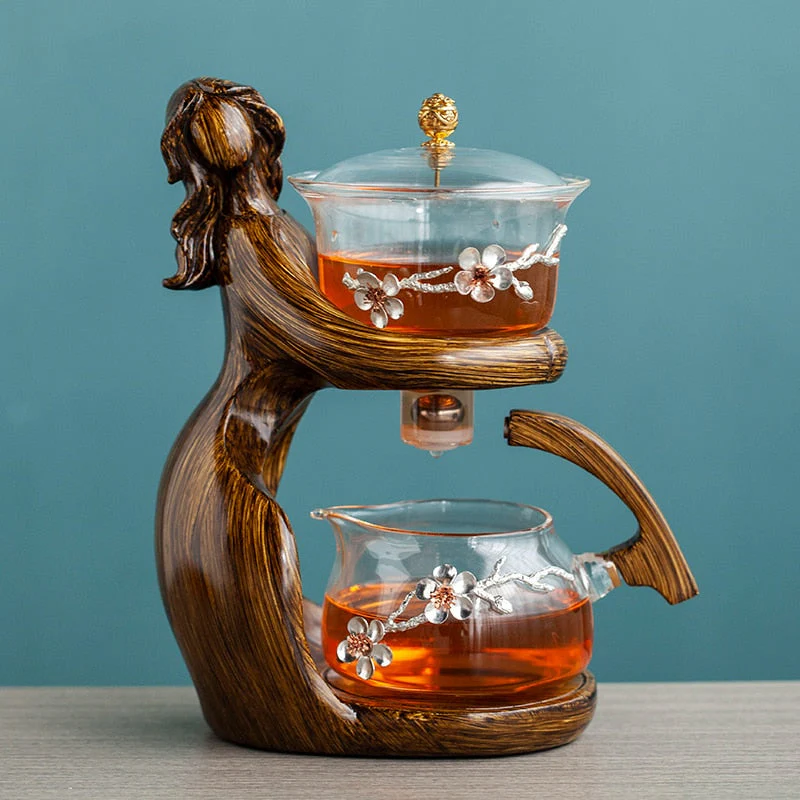 Dreamy Mermaid Wooden Teapot - Image 7