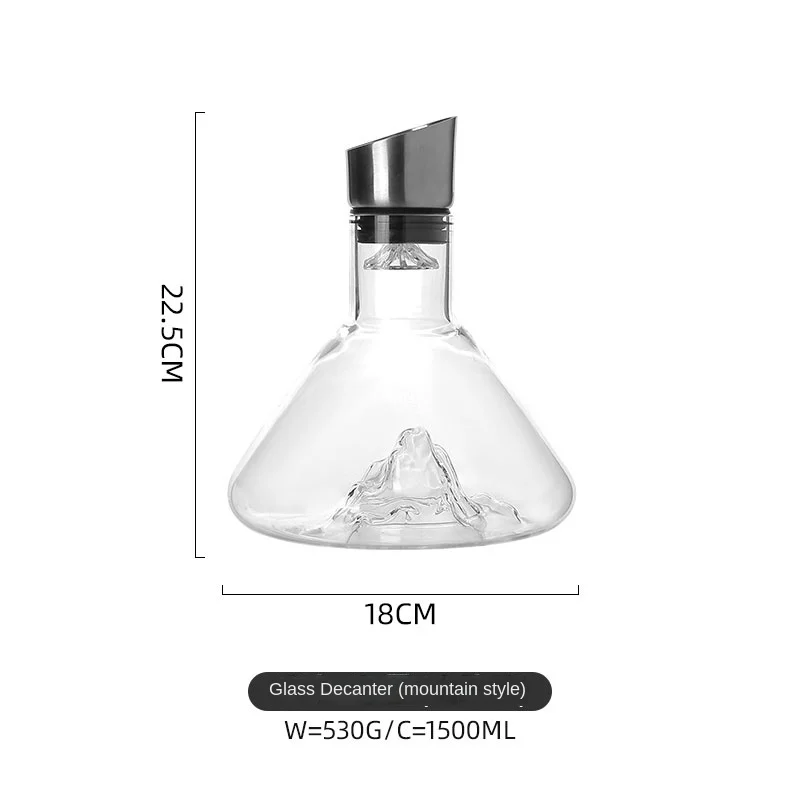 Dreamy Mountain Premium Crystal Wine Decanter - Image 6