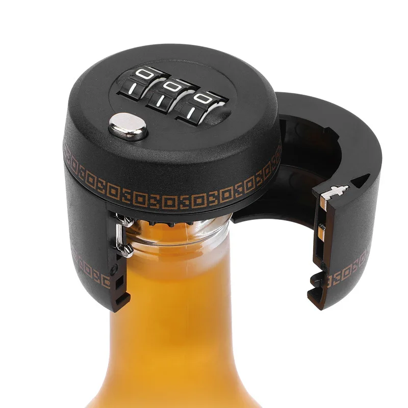 Drink Safe Reusable Childproof Password Lock Wine Bottle Stopper - Image 4