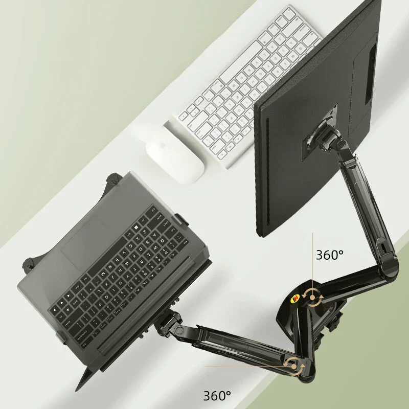 Dual Arm Adjustable Laptop Monitor Riser Mount - Image 3