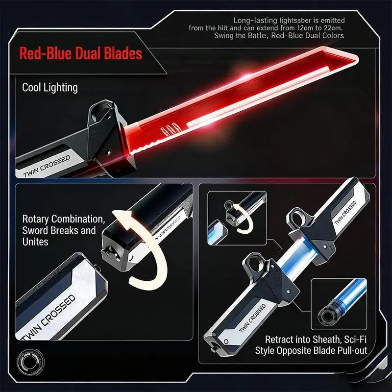 Dual Blade LED Light Toy Knife - Image 3