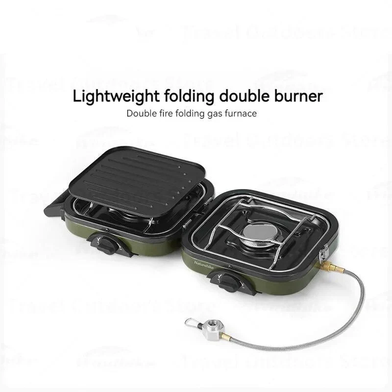 Dual Burner Portable Picnic Grill Stove - Image 4