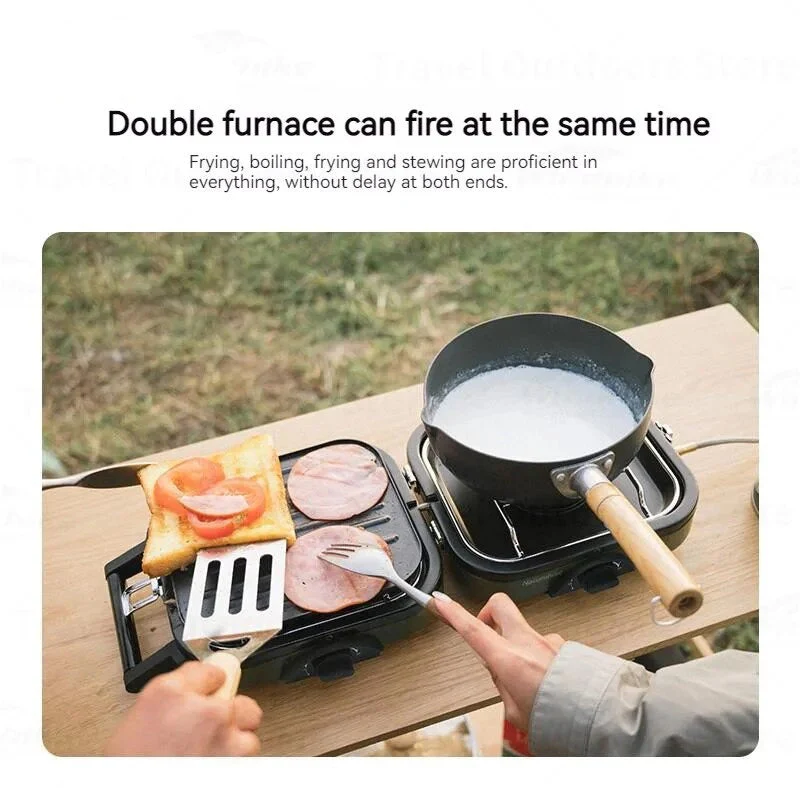 Dual Burner Portable Picnic Grill Stove - Image 5