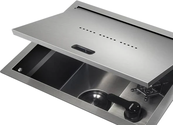 Dual-Compartment Waste Disposal Kitchen Station Integrated Sink - Image 6