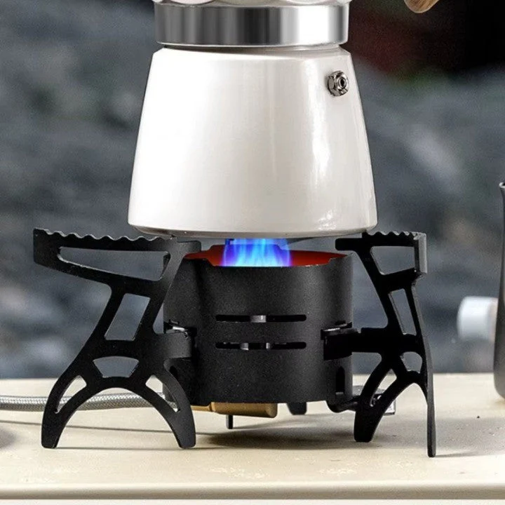 Dual-Core Blue Flame Outdoor Cooking Stove - Image 3