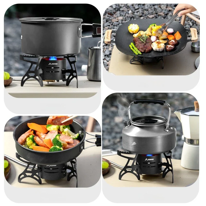 Dual-Core Blue Flame Outdoor Cooking Stove - Image 4