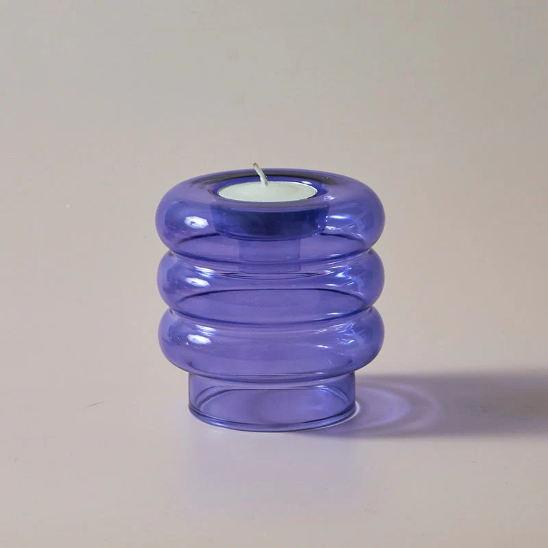 Dual Glass Spiral Candle Holder - Image 10