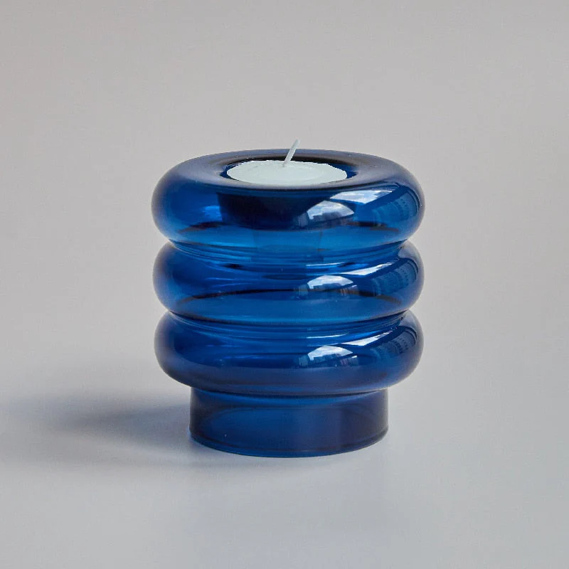 Dual Glass Spiral Candle Holder - Image 11