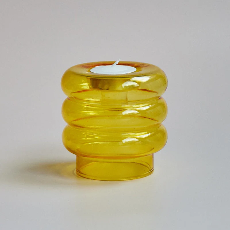 Dual Glass Spiral Candle Holder - Image 12