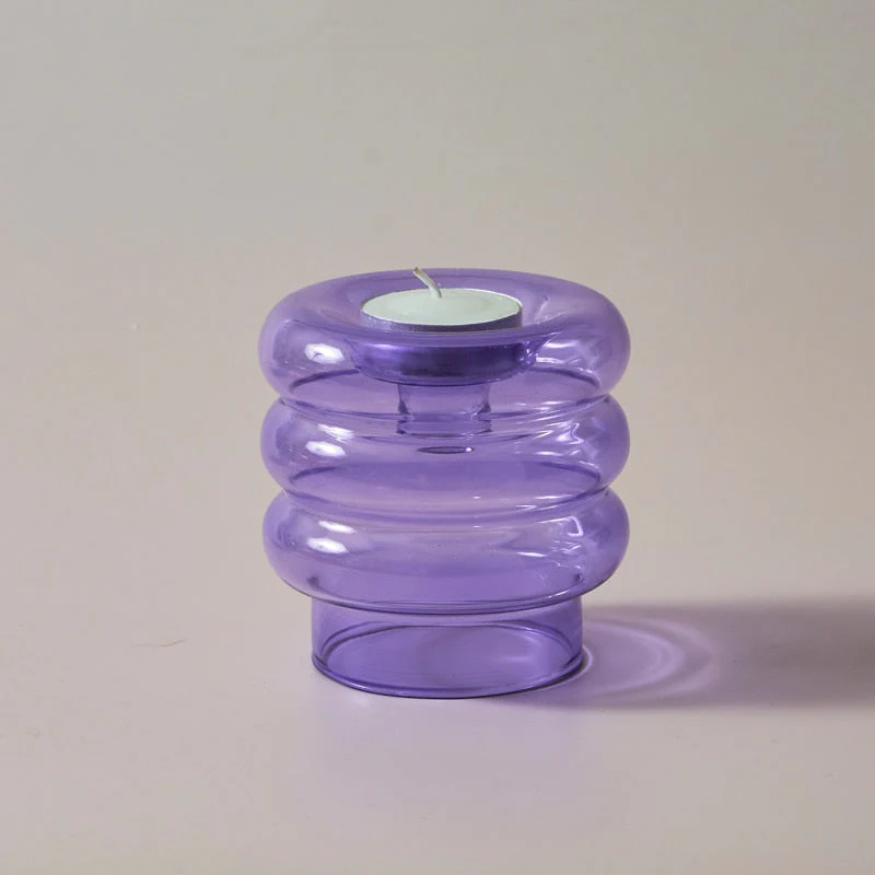 Dual Glass Spiral Candle Holder - Image 13