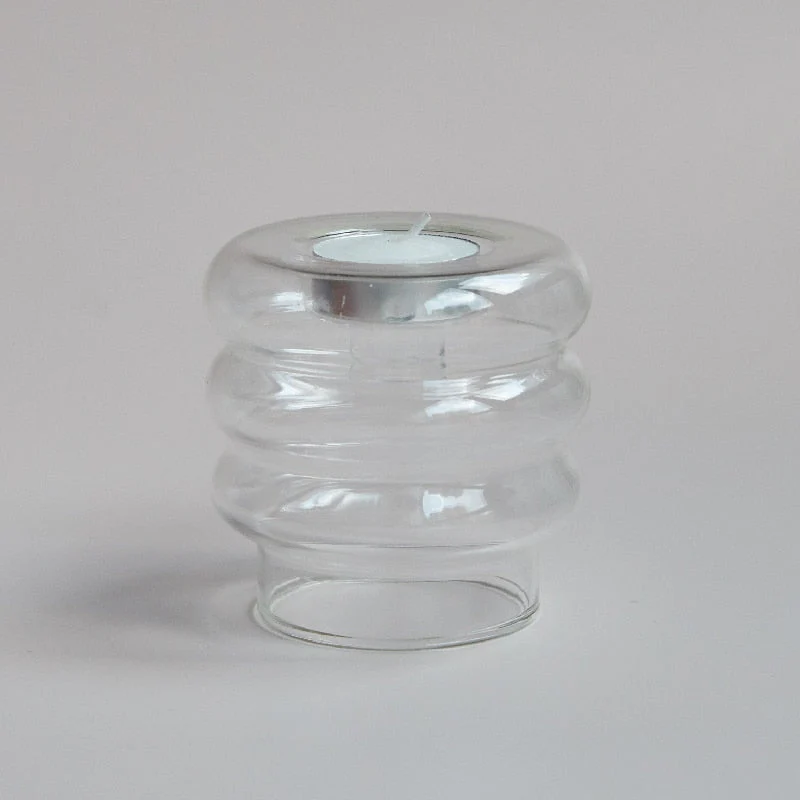 Dual Glass Spiral Candle Holder - Image 6