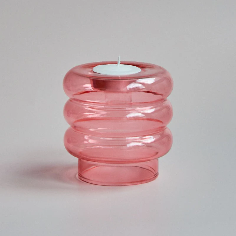 Dual Glass Spiral Candle Holder - Image 7