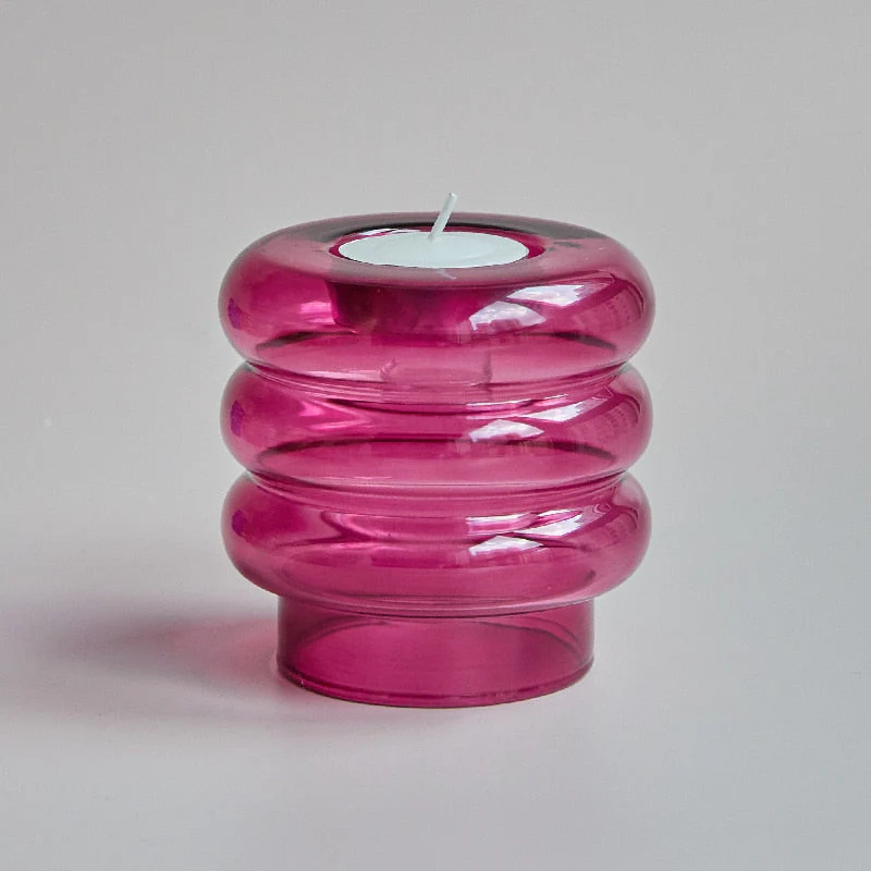 Dual Glass Spiral Candle Holder - Image 9