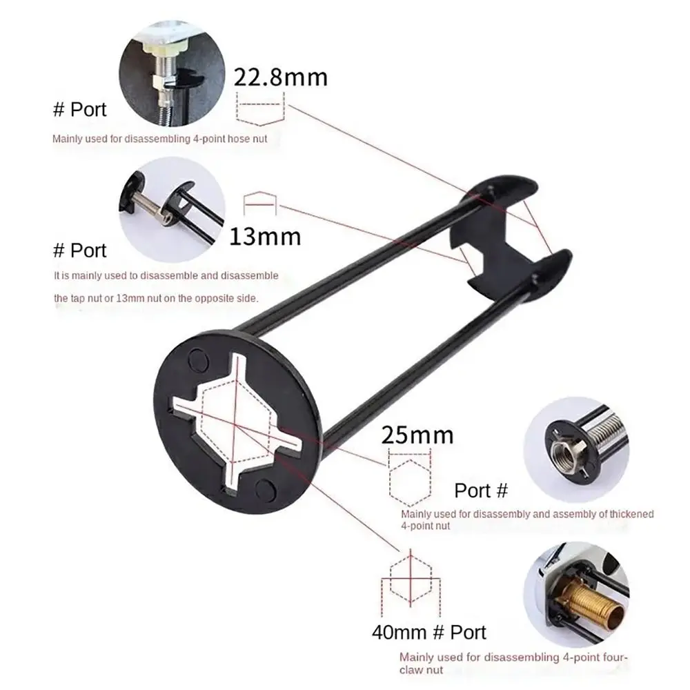 Dual-Headed Easy Repair Faucet Wrench - Image 7