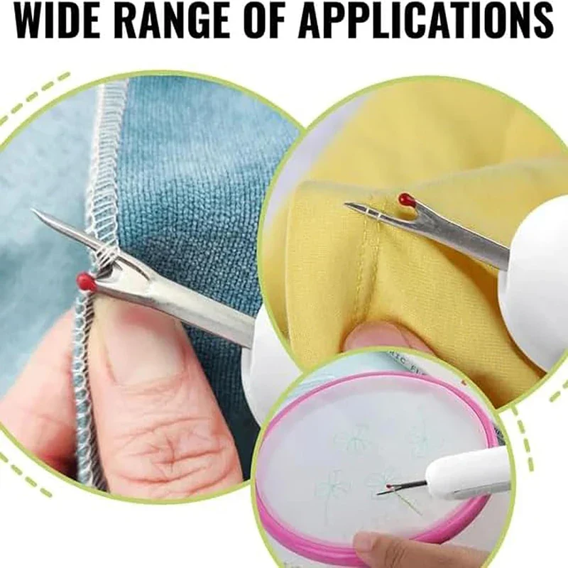 Dual-Purpose Needle Threader Seam Ripper Tool - Image 4