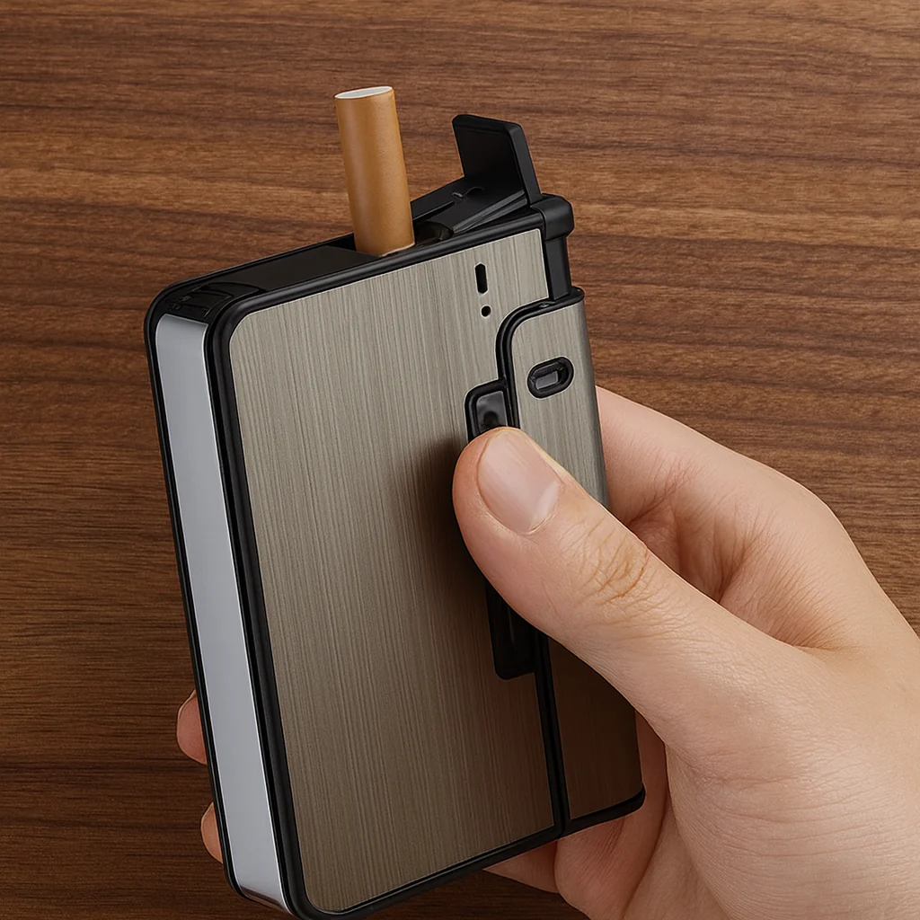 Dual Slot Pocket Built-in Storage Lighter - Image 4