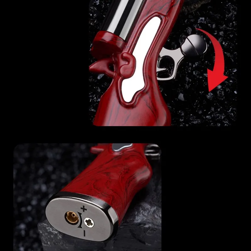 Dual Trigger Long Barrel Flame Torch Lighter - Image 2