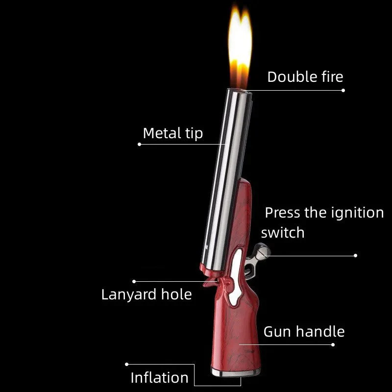 Dual Trigger Long Barrel Flame Torch Lighter - Image 6