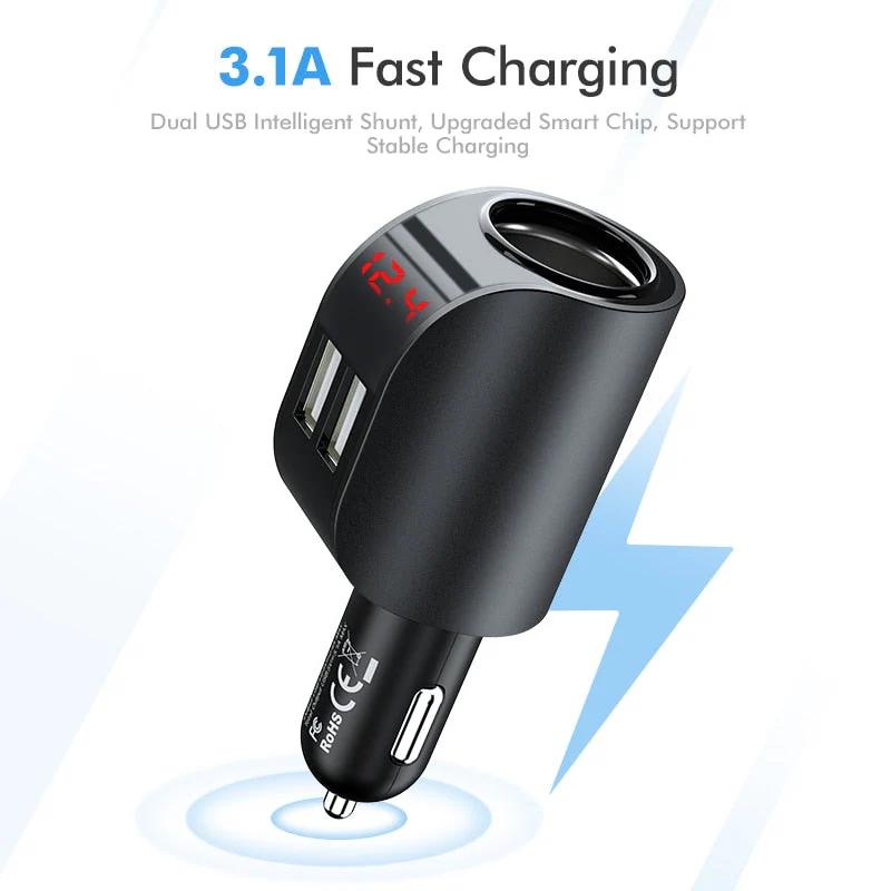 Dual USB Car Digital Charger - Image 8