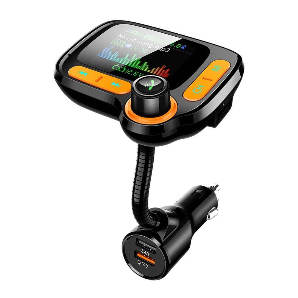 Dual USB Charging Bluetooth FM Transmitter for Car - Image 2