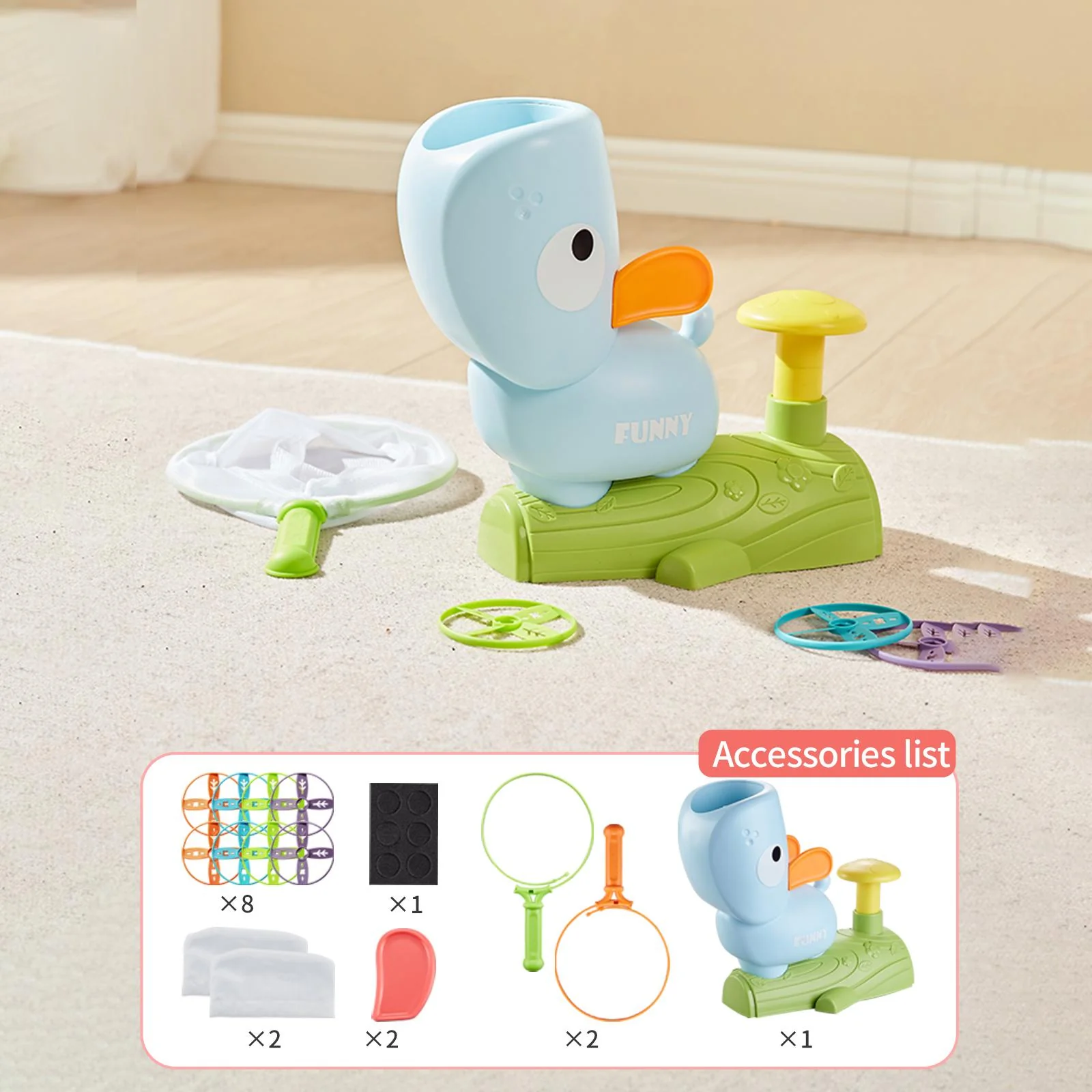 Duck Flying Air Disc Launcher Toy - Image 3